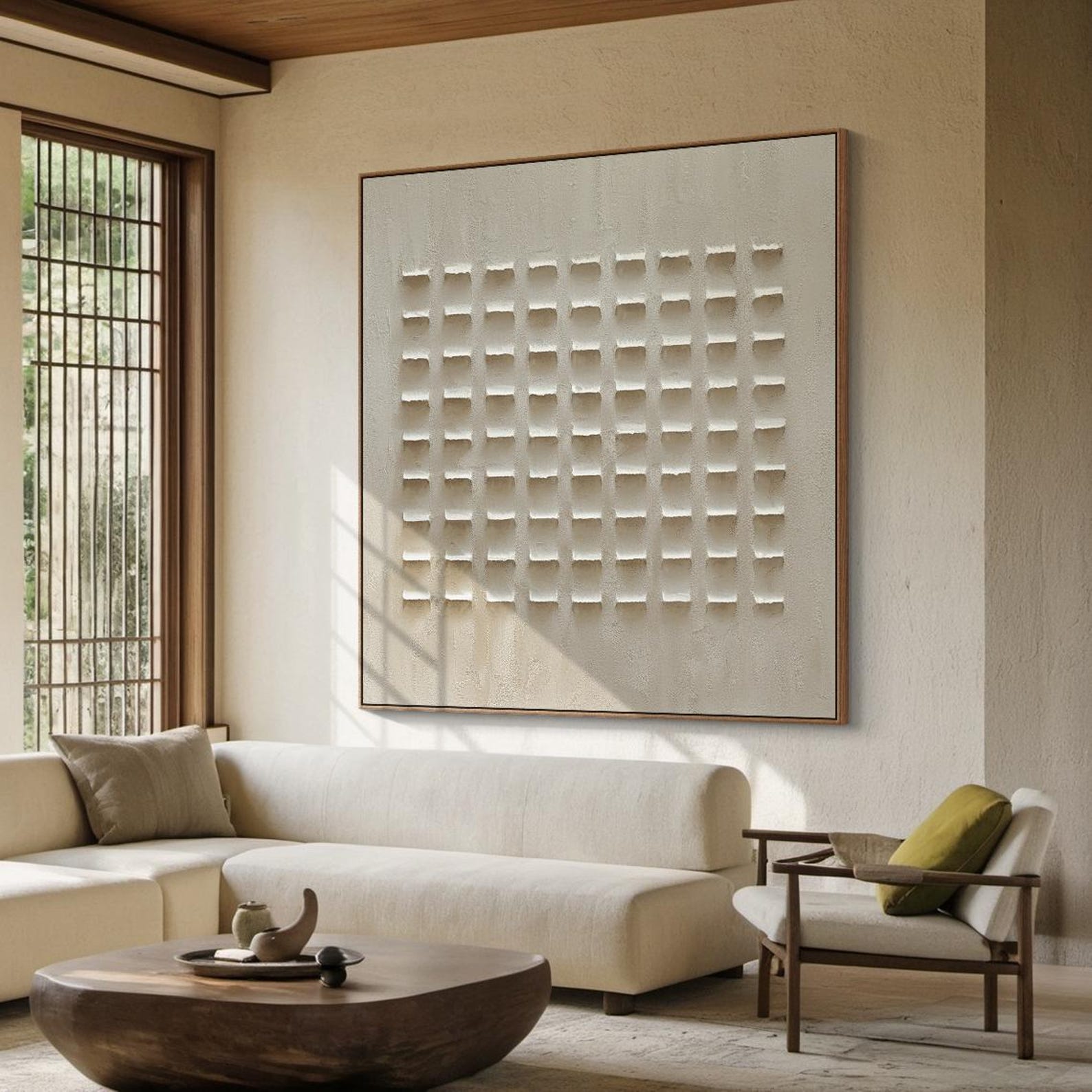 Beige Craft Painting