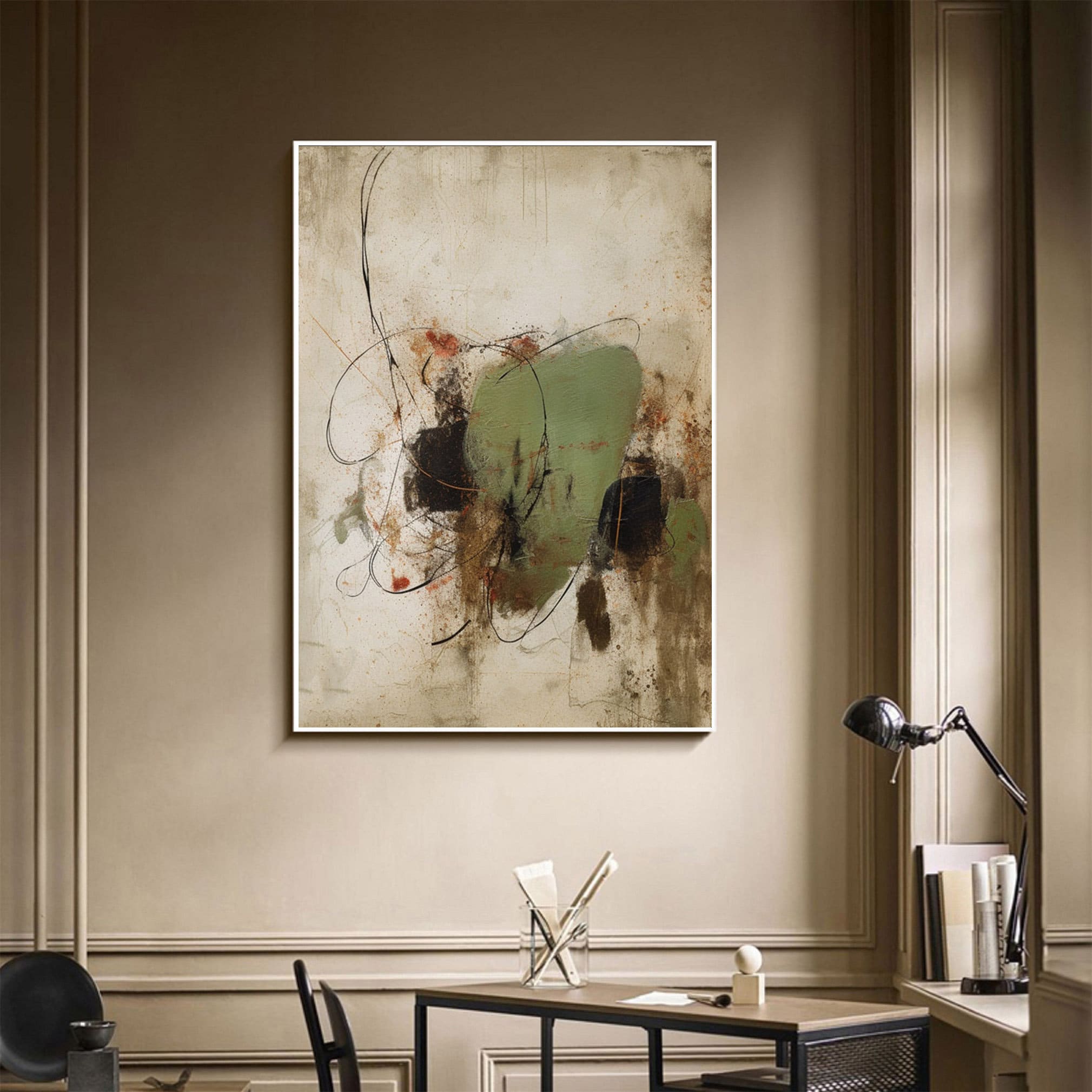 Green Beige Intersection