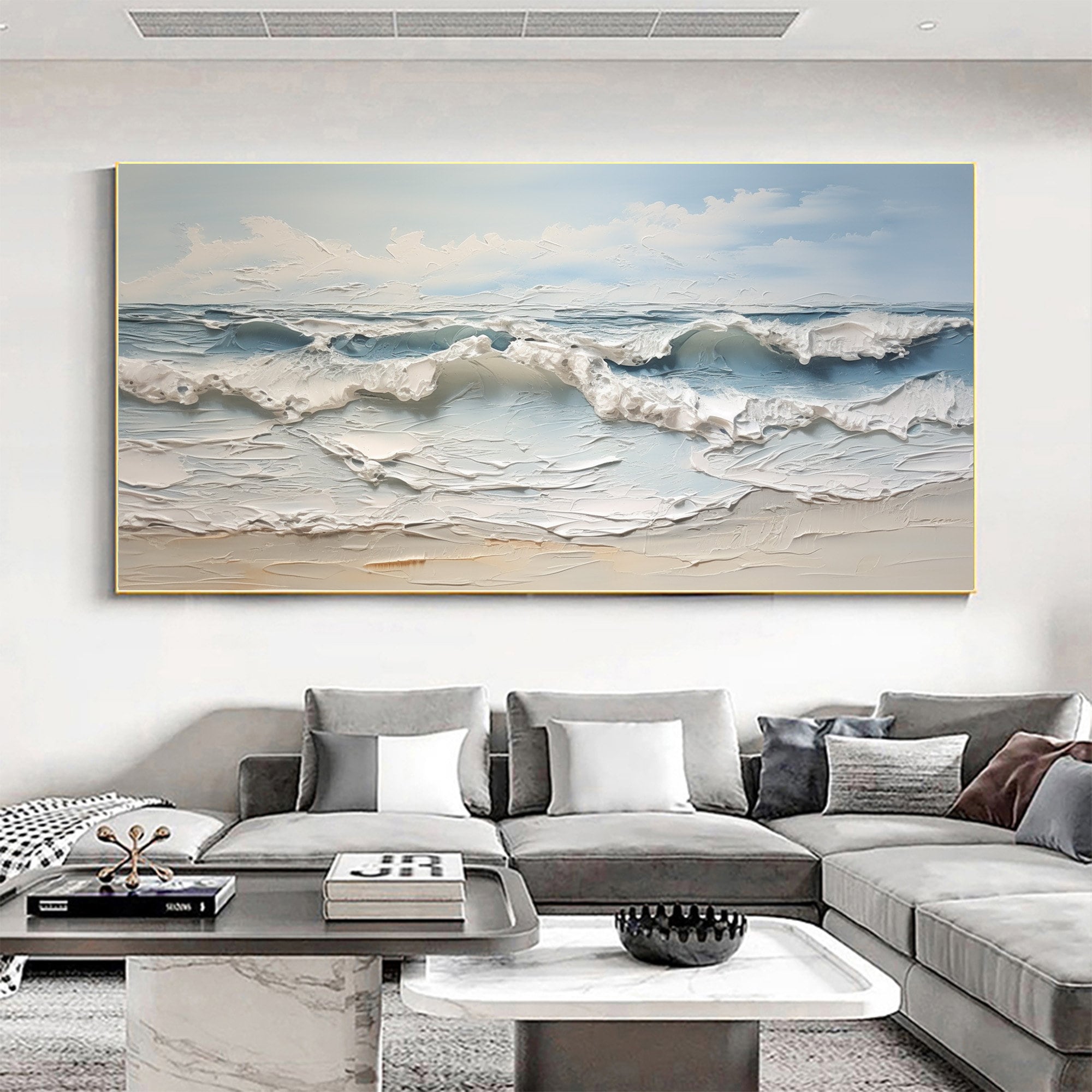 Ocean Wave Oil Painting