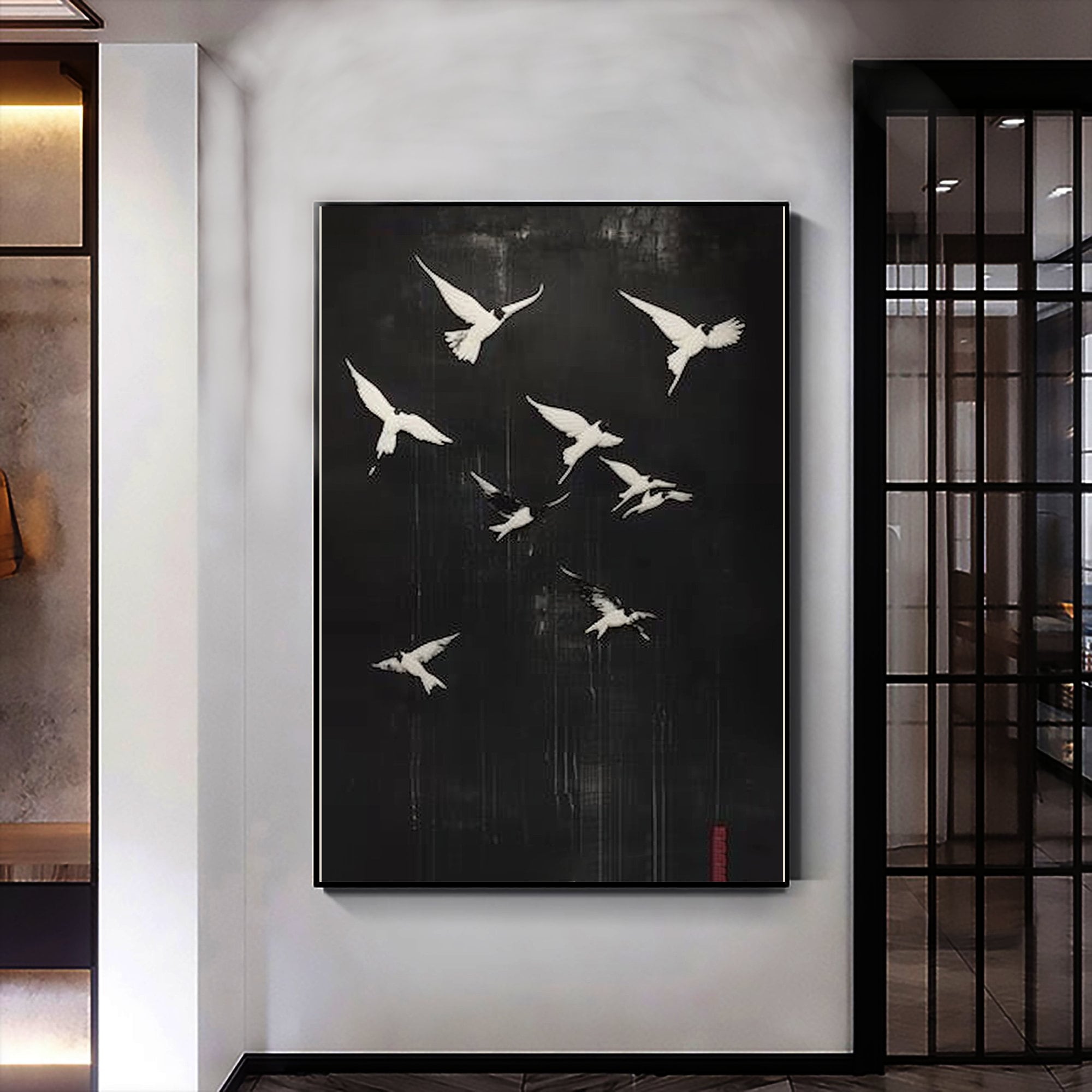 Swallow Oil Painting