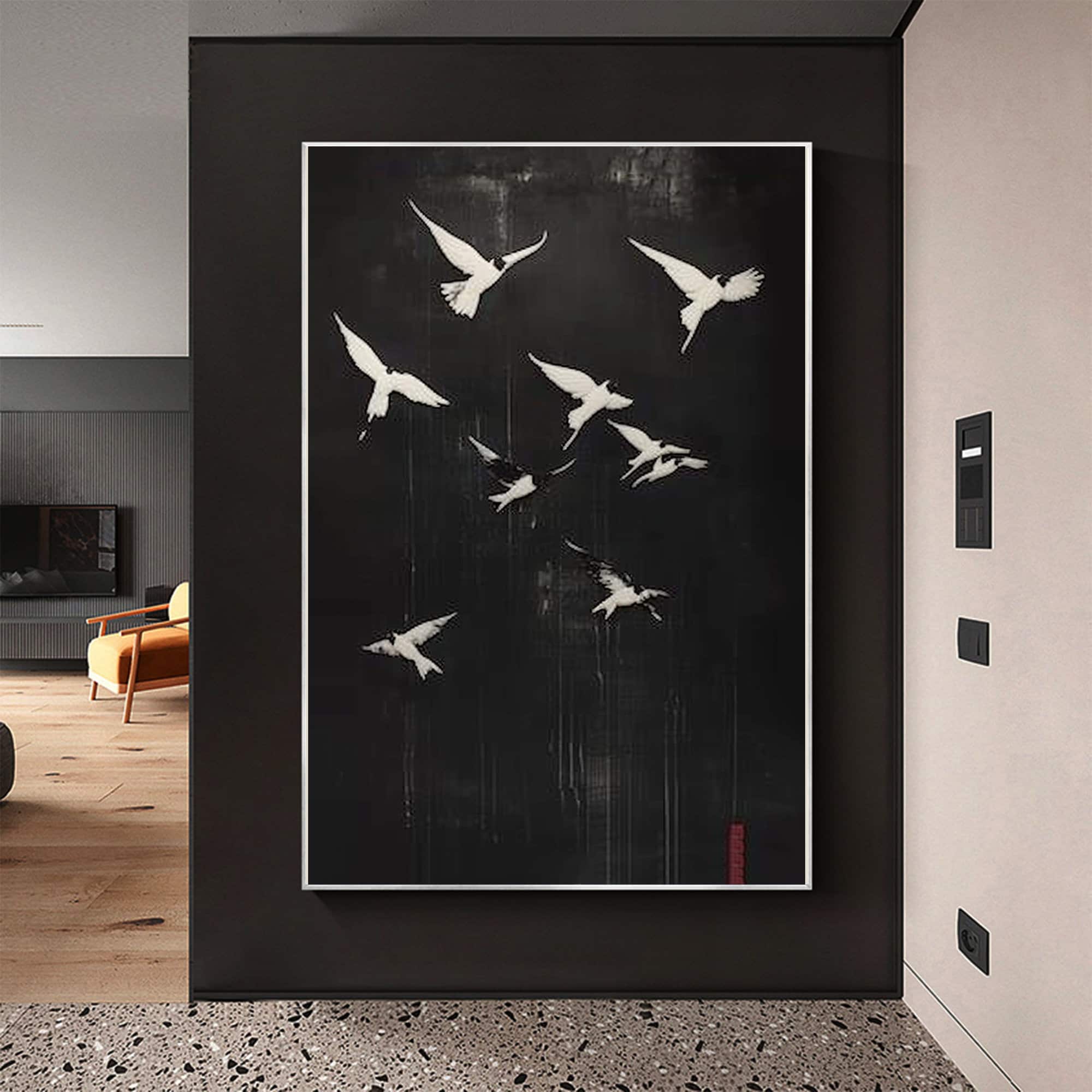 Swallow Oil Painting