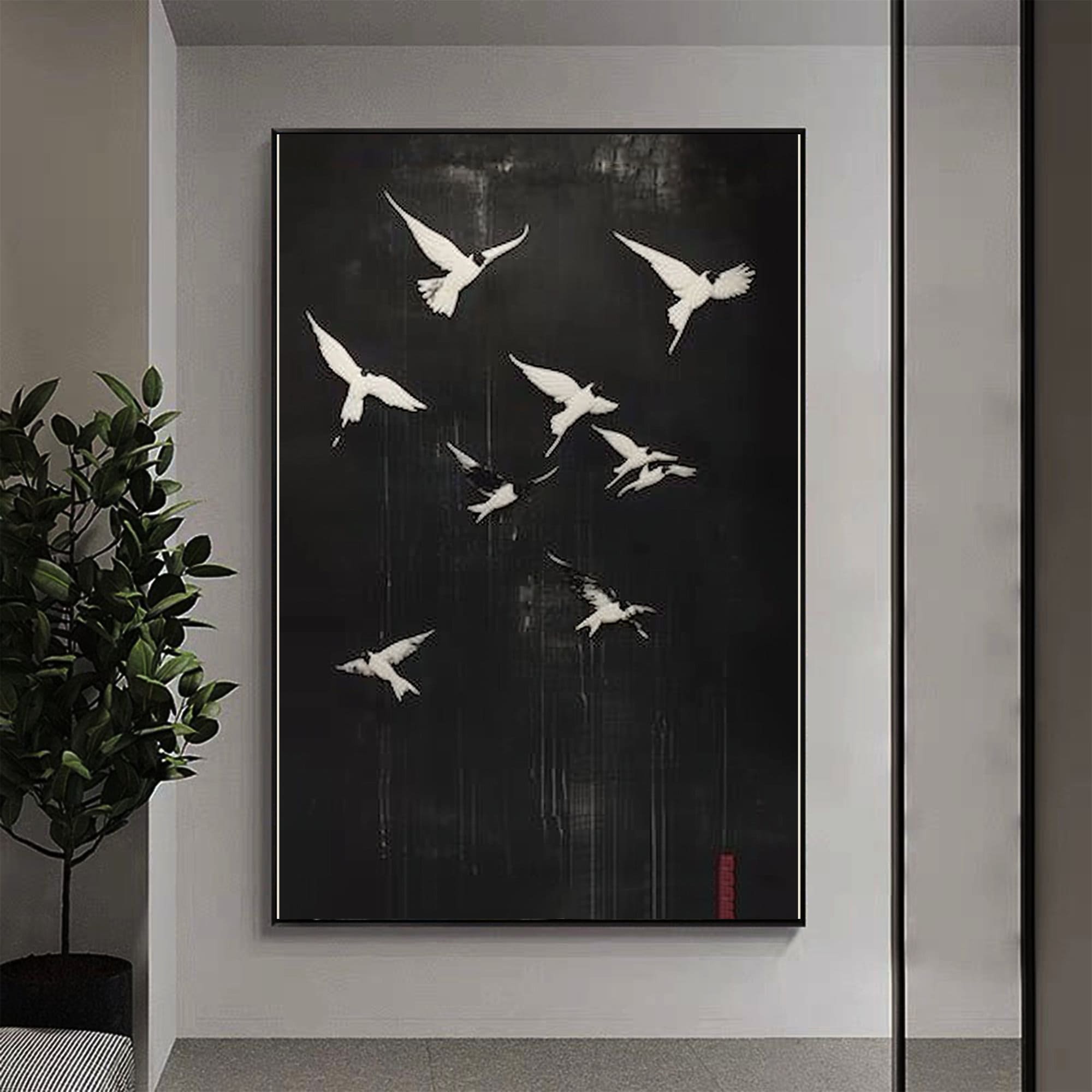 Swallow Oil Painting