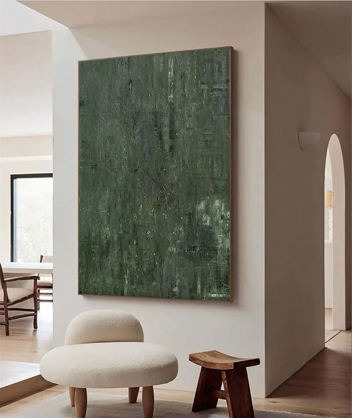 Green Abstract Painting