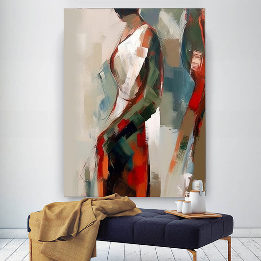 Abstract Figurative Canvas Paintings Expressionist Art figure Painting AFP243021