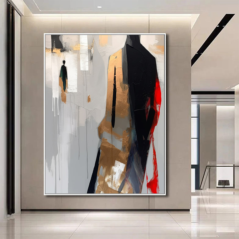 Abstract Figure Wall Art, Modern Contemporary Minimalist Abstract Art AFP244051