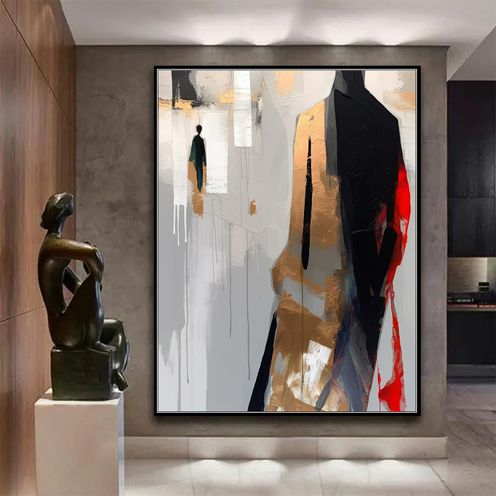 Abstract Figure Wall Art, Modern Contemporary Minimalist Abstract Art AFP244051