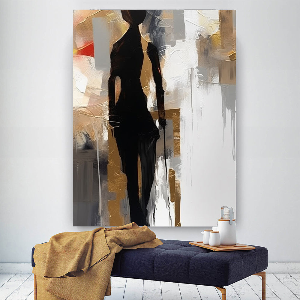 Abstract Figure Wall Art, Modern Contemporary Minimalist Abstract Art AFP244042
