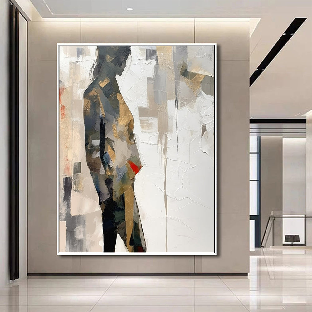 Abstract Figure Wall Art, Modern Contemporary Minimalist Abstract Art AFP244041