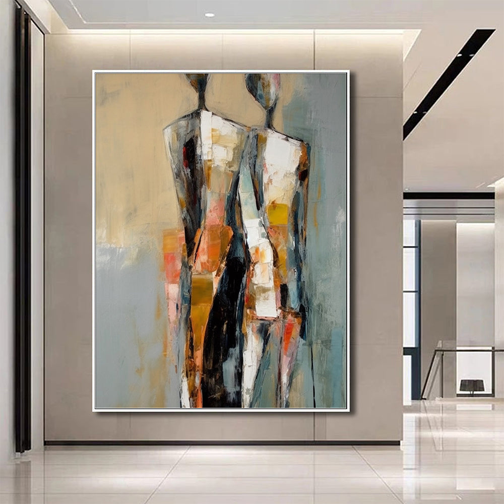 Abstract Figure Wall Art, Modern Contemporary Minimalist Abstract Art AFP244032