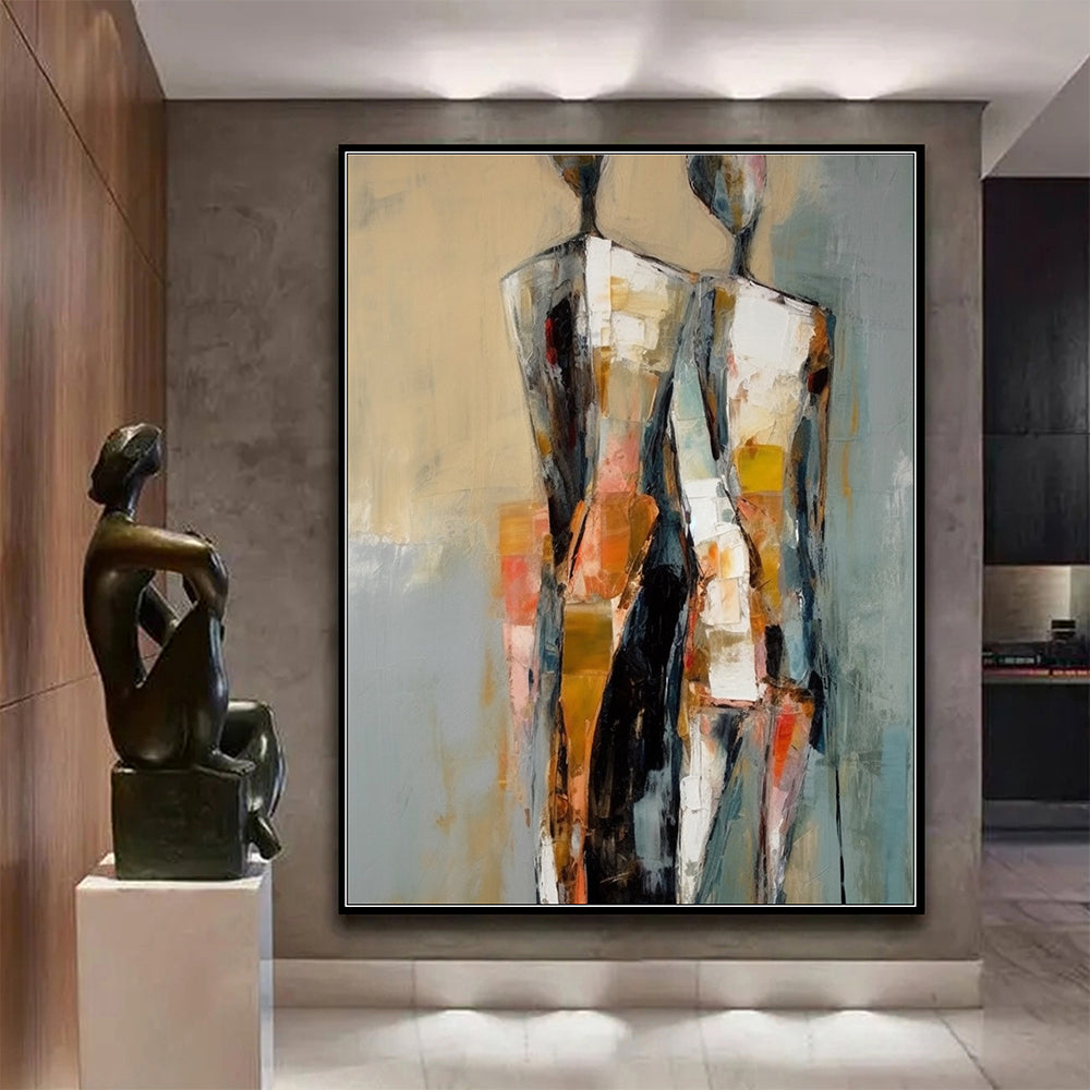 Abstract Figure Wall Art, Modern Contemporary Minimalist Abstract Art AFP244032