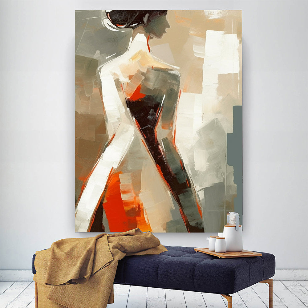 Figures Abstract Oil Painting Refreshing Modern Art for Home Decor 42