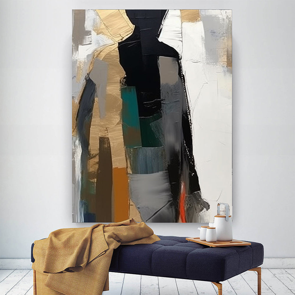 Figures Abstract Oil Painting Refreshing Modern Art for Home Decor 31
