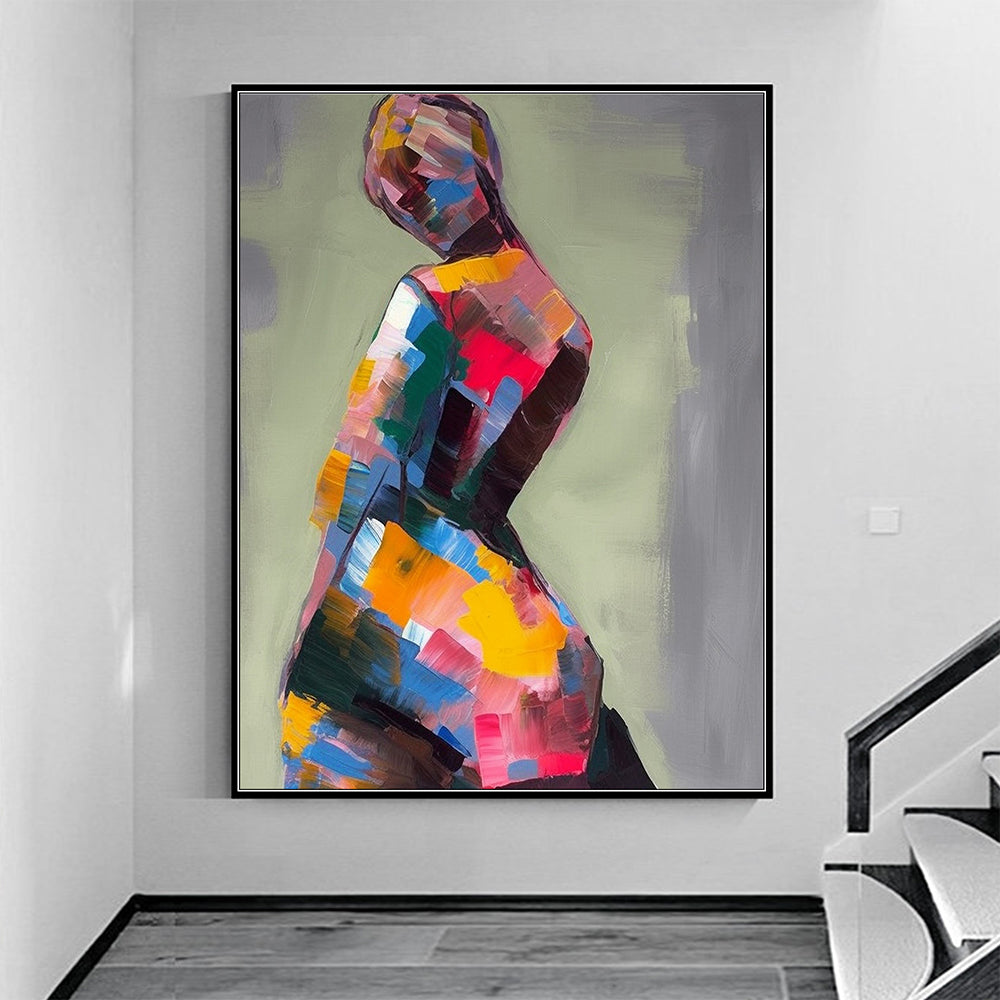 Abstract Figurative Canvas Paintings Expressionist Art figure Painting AFP243084