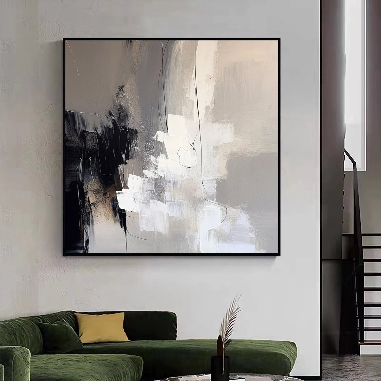 2024 New Black And White Paintings Dining Room Art