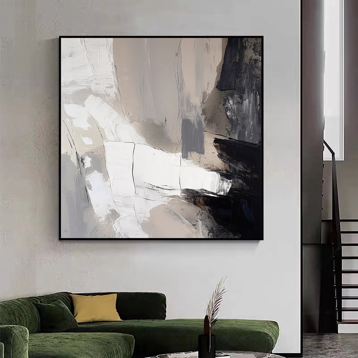 2024 New Black and white Minimalist Painting Dining Room Art