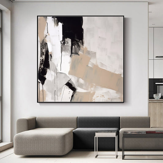 2024 New Black and white Minimalist Painting Bedroom Wall Art