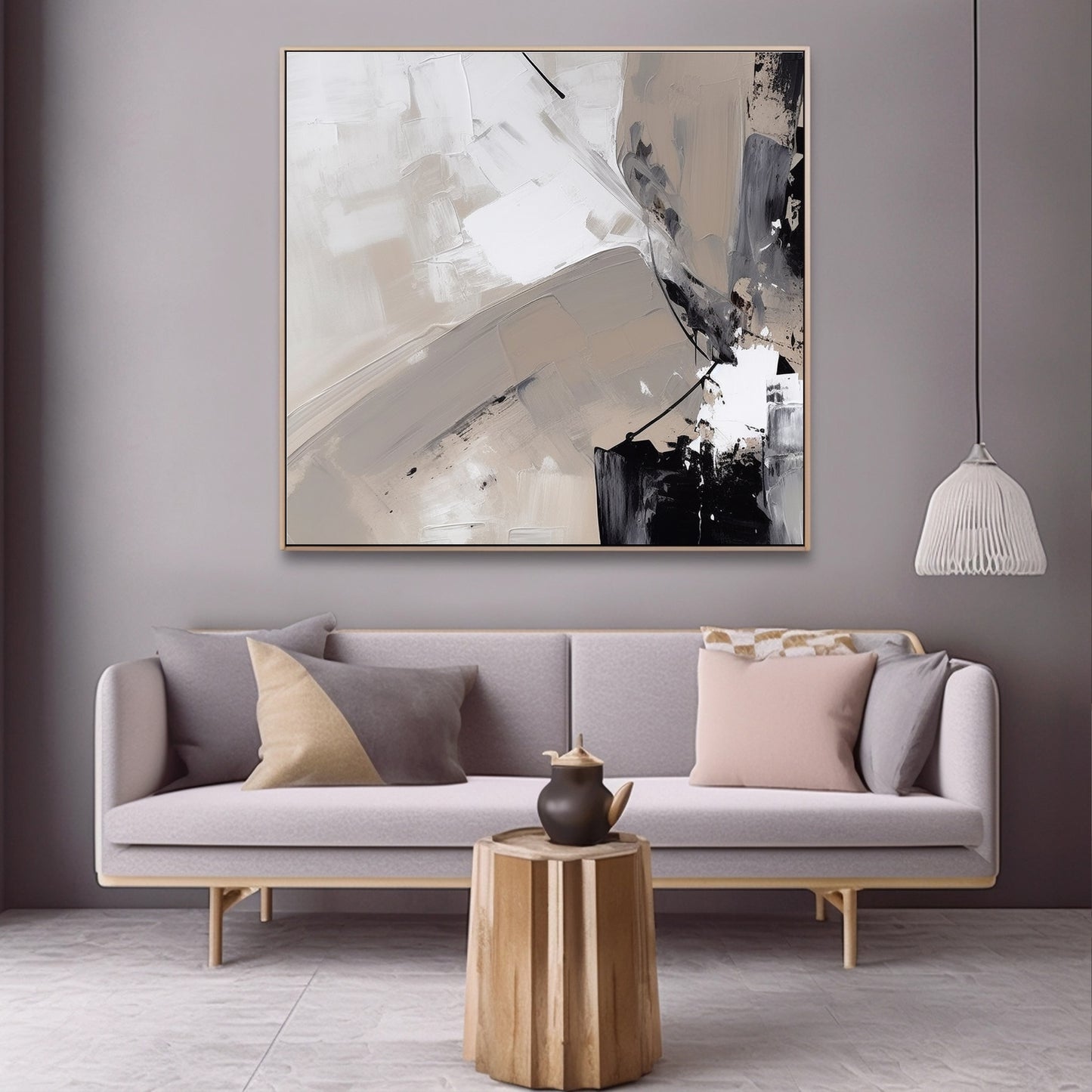 2024 New Black and White Minimalist art Wabi Sabi Decor