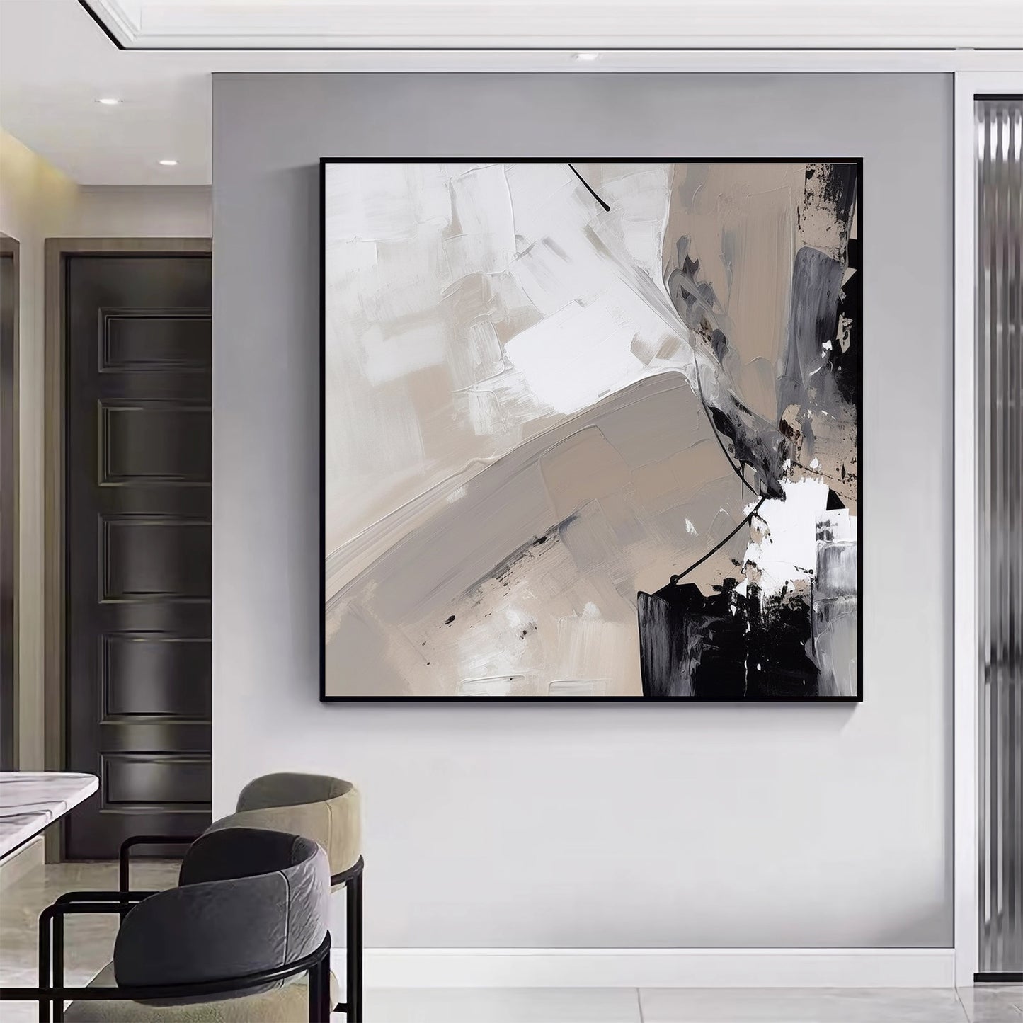 2024 New Black and White Minimalist art Wabi Sabi Decor