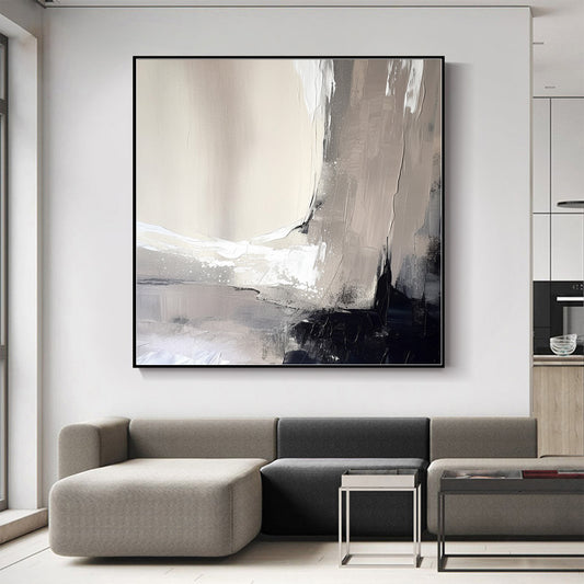 2024 New Black And White Abstract Art Textured Wall Art