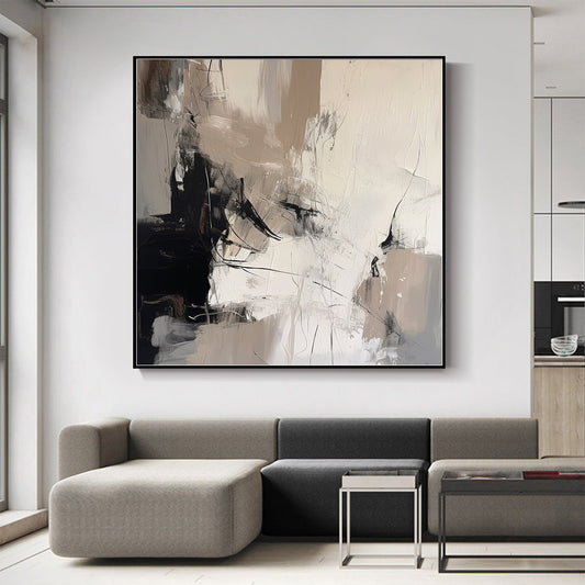 2024 New Black And White Abstract Art Dining Room Art