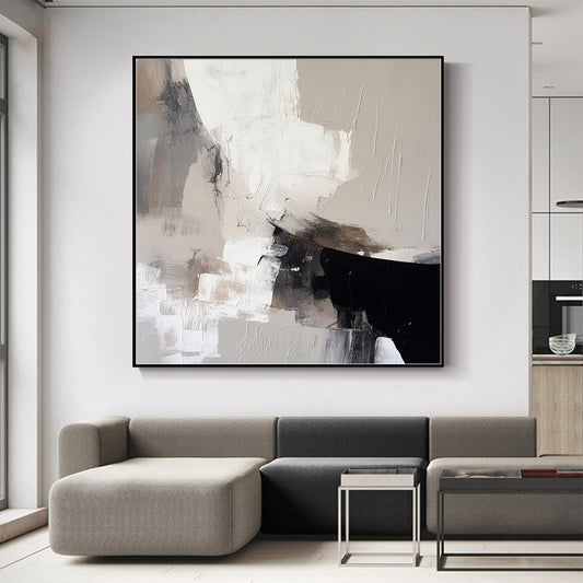 2024 New Abstract art Black and White wall art Wabi Sabi Decor