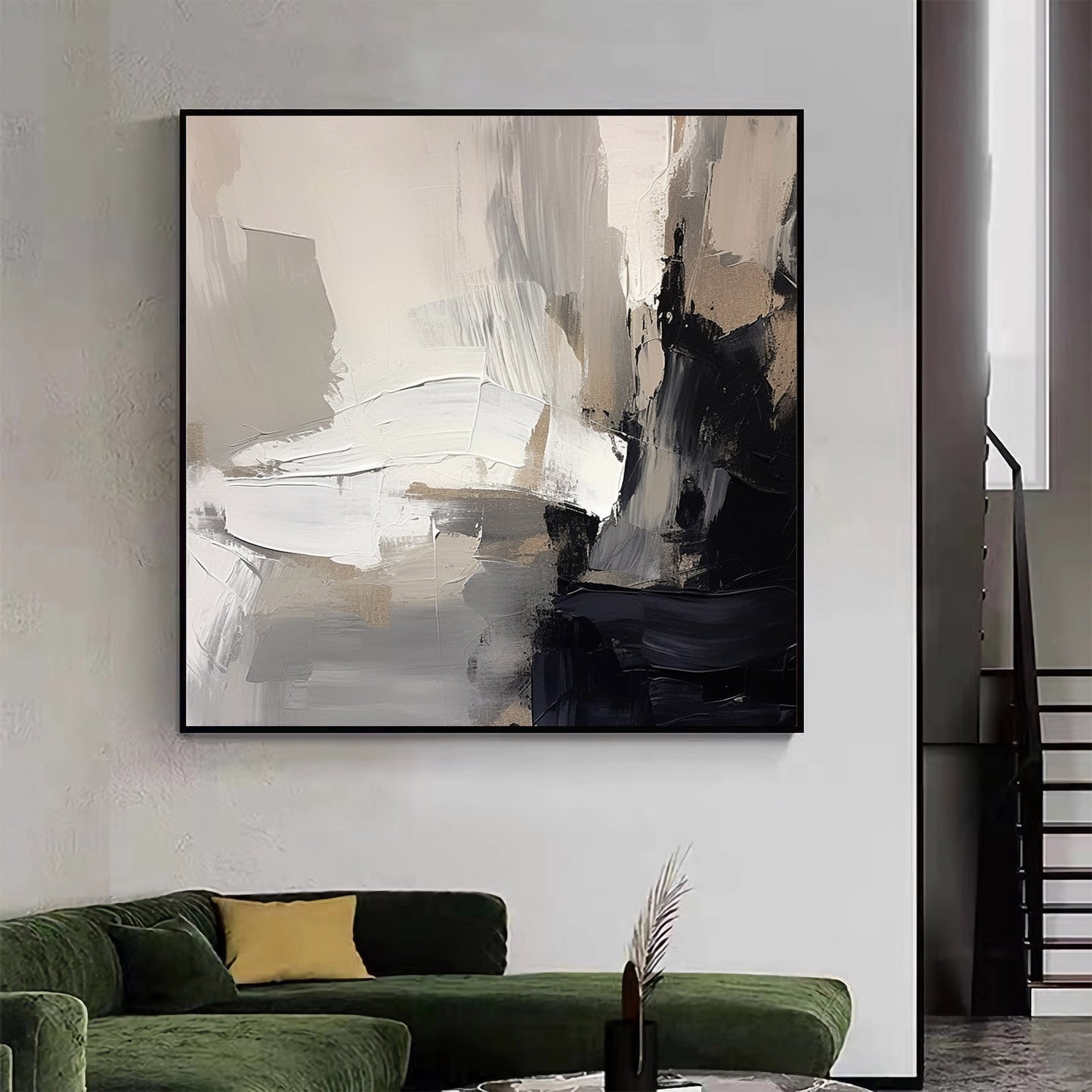 2024 New Abstract art Black and White wall art Bedroom Wall Art