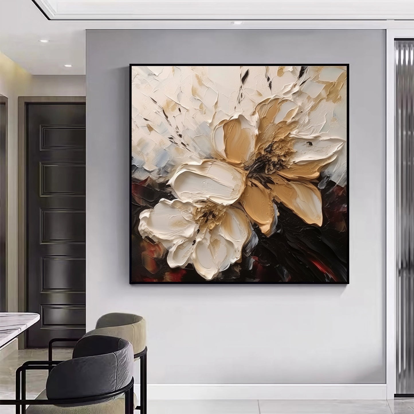 Texture Wall Decor Home Decor Gift Abstract Floral Painting F#BRT2385