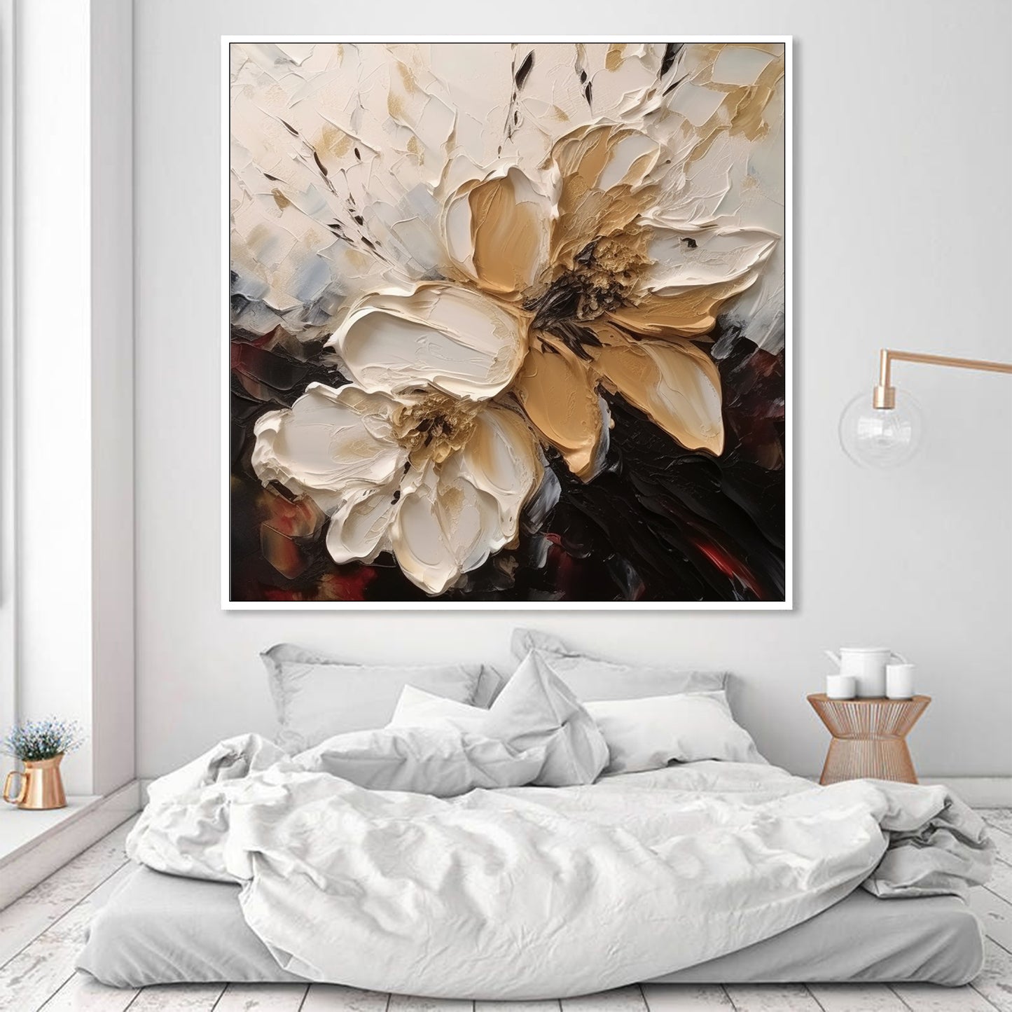 Texture Wall Decor Home Decor Gift Abstract Floral Painting F#BRT2385