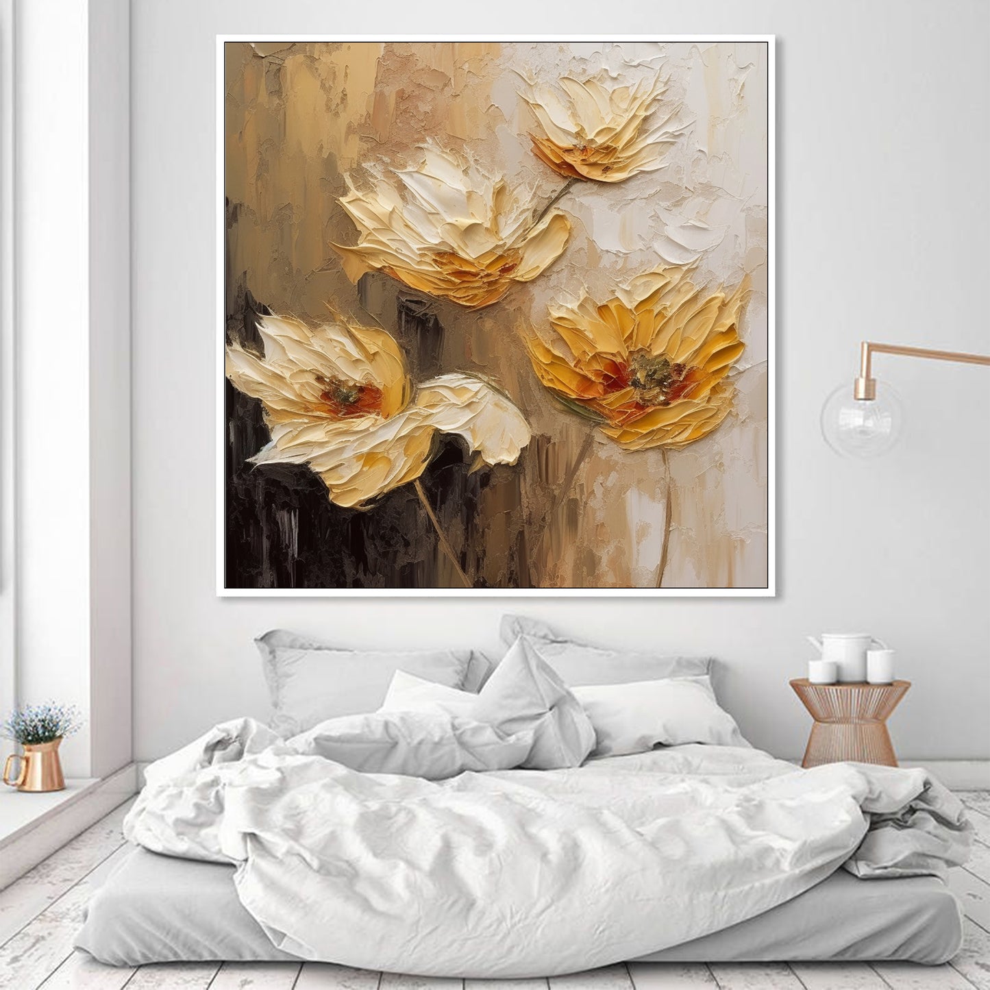 Texture Wall Decor Home Decor Gift Abstract Floral Painting F#BRT2345