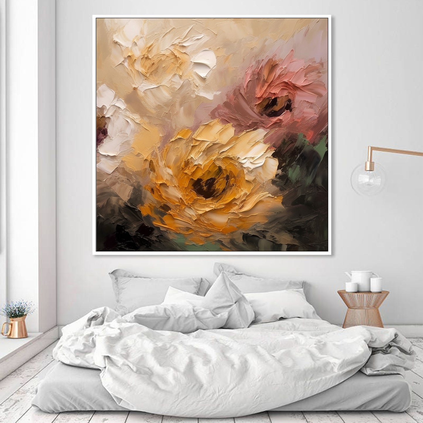 Texture Wall Decor Home Decor Gift Abstract Floral Painting F#BRT2341