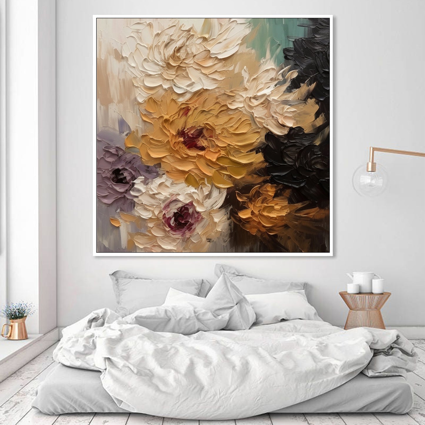 Texture Wall Decor Home Decor Gift Abstract Floral Painting F#BRT2336