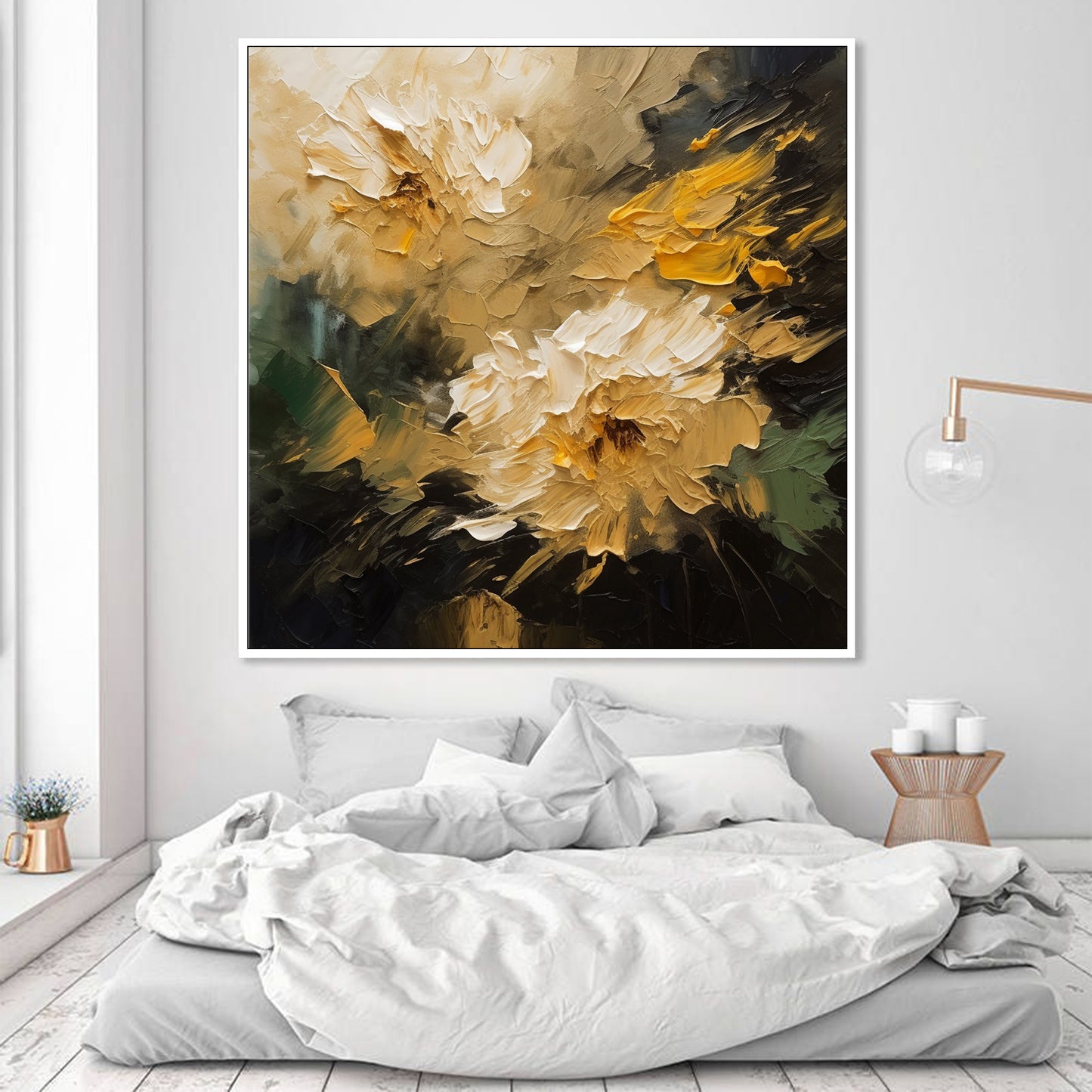 Texture Wall Decor Home Decor Gift Abstract Floral Painting  F0416BRT2334