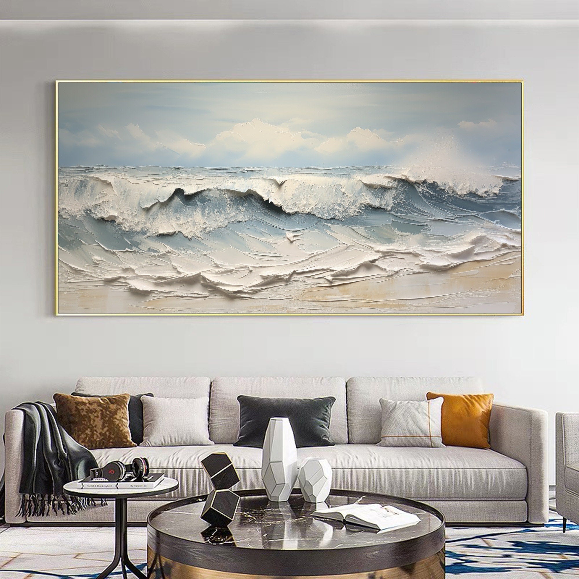 Ocean Wave Oil Painting