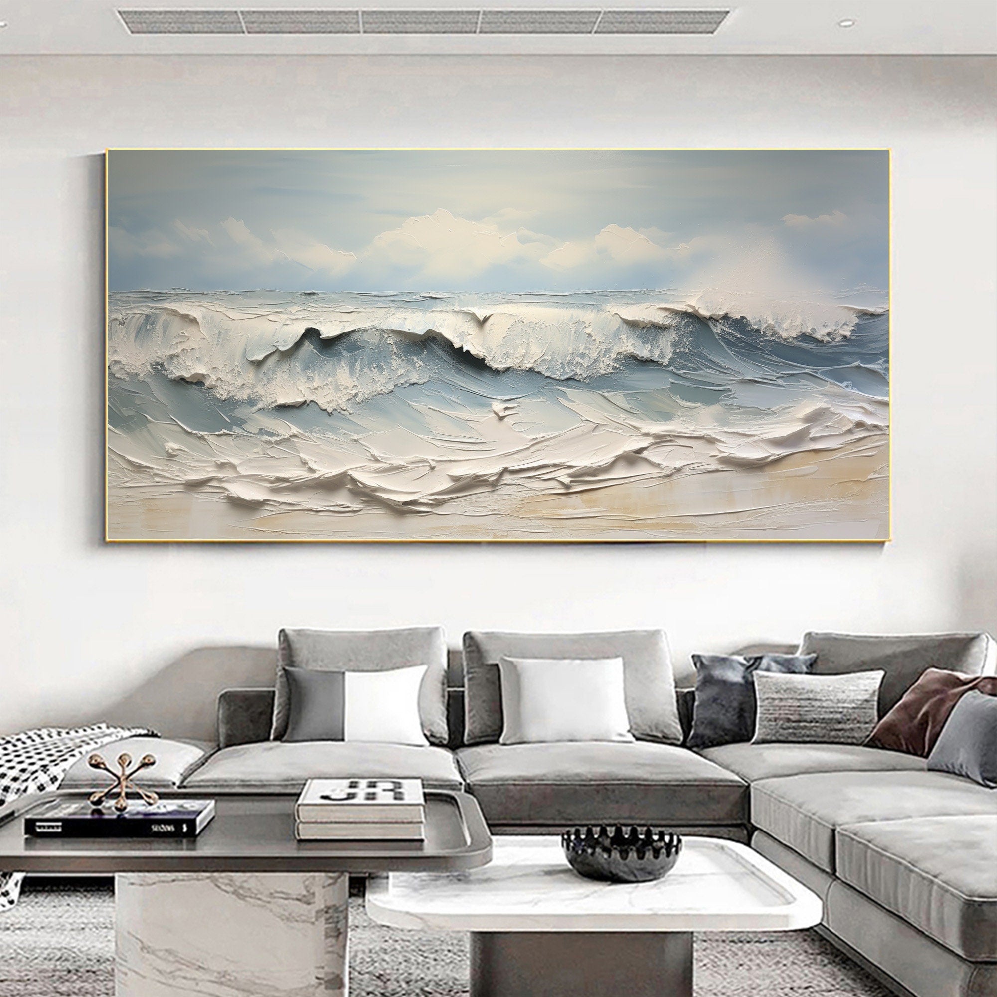 Ocean Wave Oil Painting