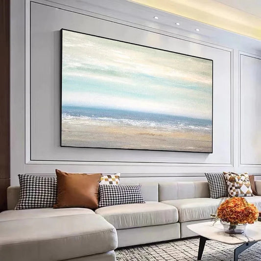 Ocean paintings on canvas Large ocean paintings on canvas creative landscape painting Original beach art